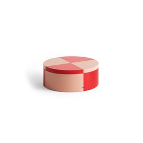 Koektrommel - Tin round - red-soft pink