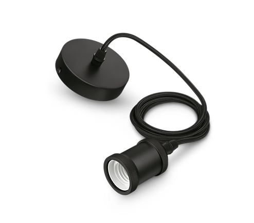 Pendel - Vintage e27 lm - Zwart