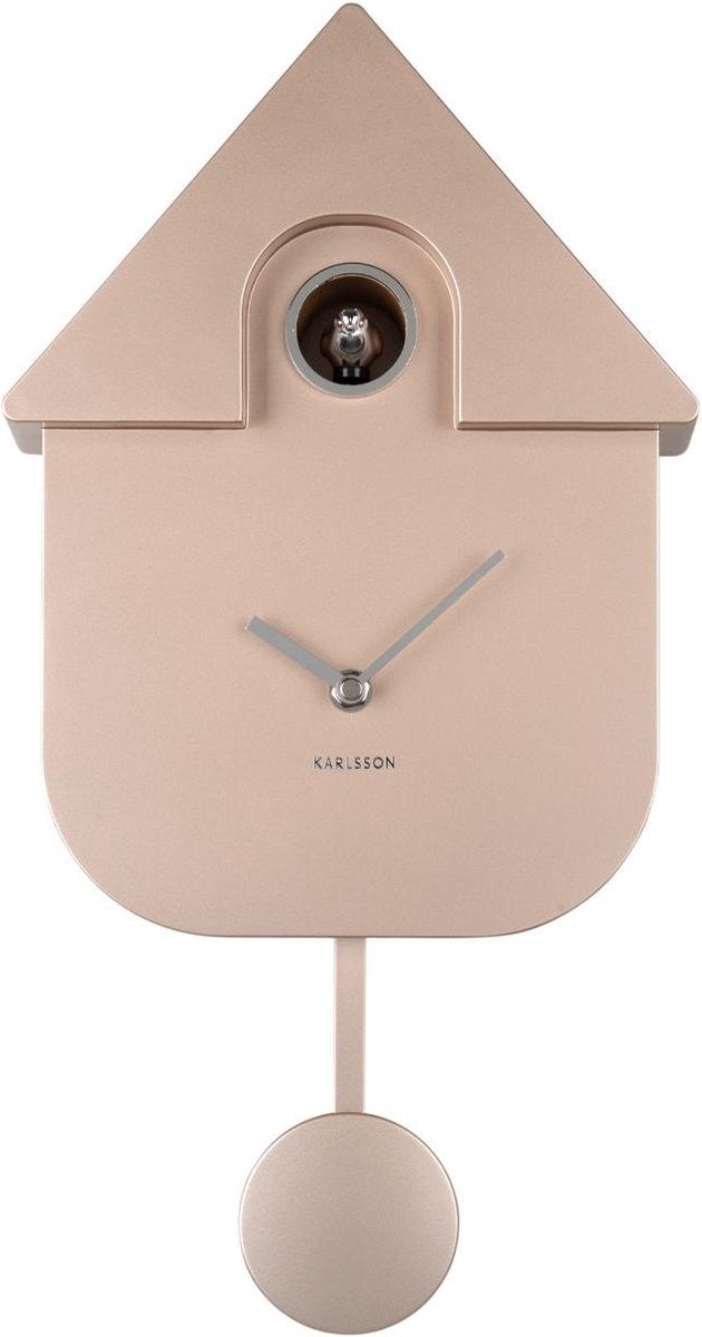 Wandklok - Modern Cuckoo - Metallic Rosé 