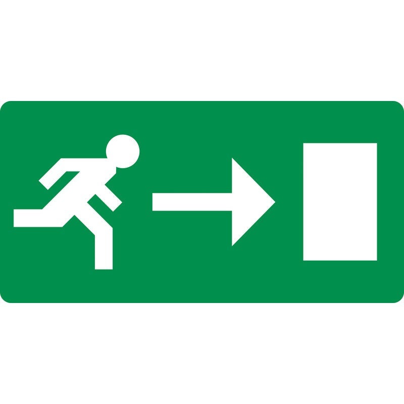 Pickup pictogram nooduitgang zelfklevend 200 mm x 100 mm