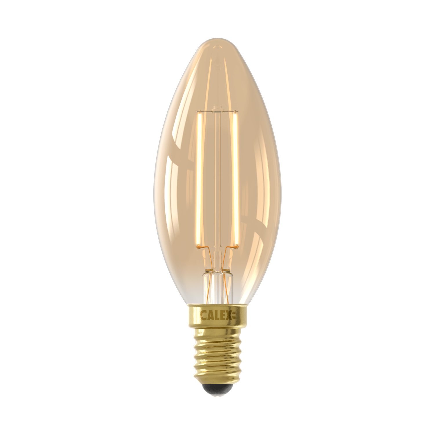 Kaarslamp - Filament  3,5w E14 - Amberkleurig 
