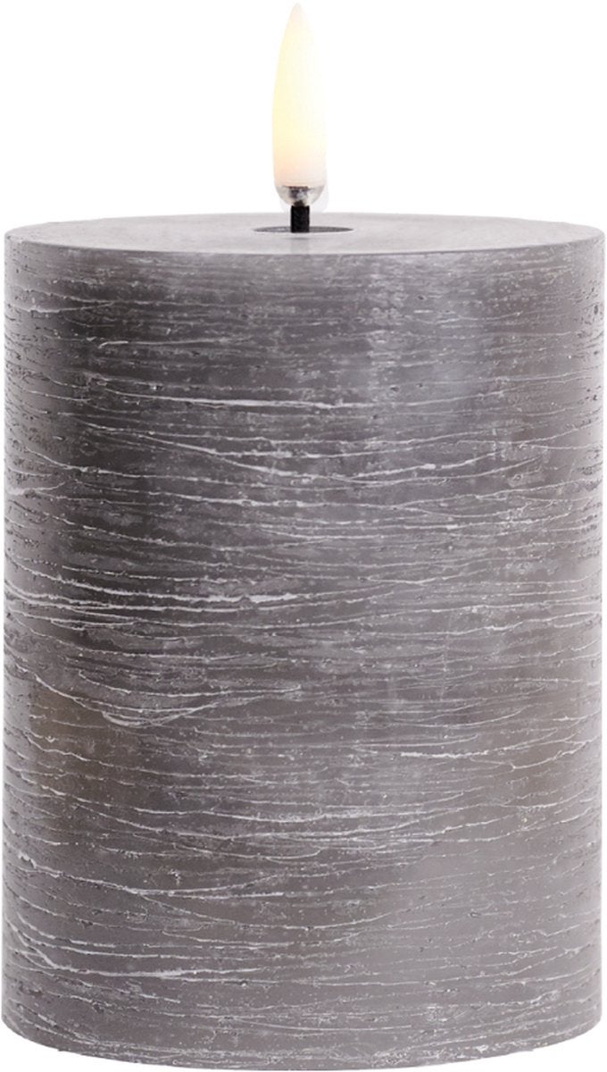 LED Kaars - 7,8 x 10 cm - Grijs