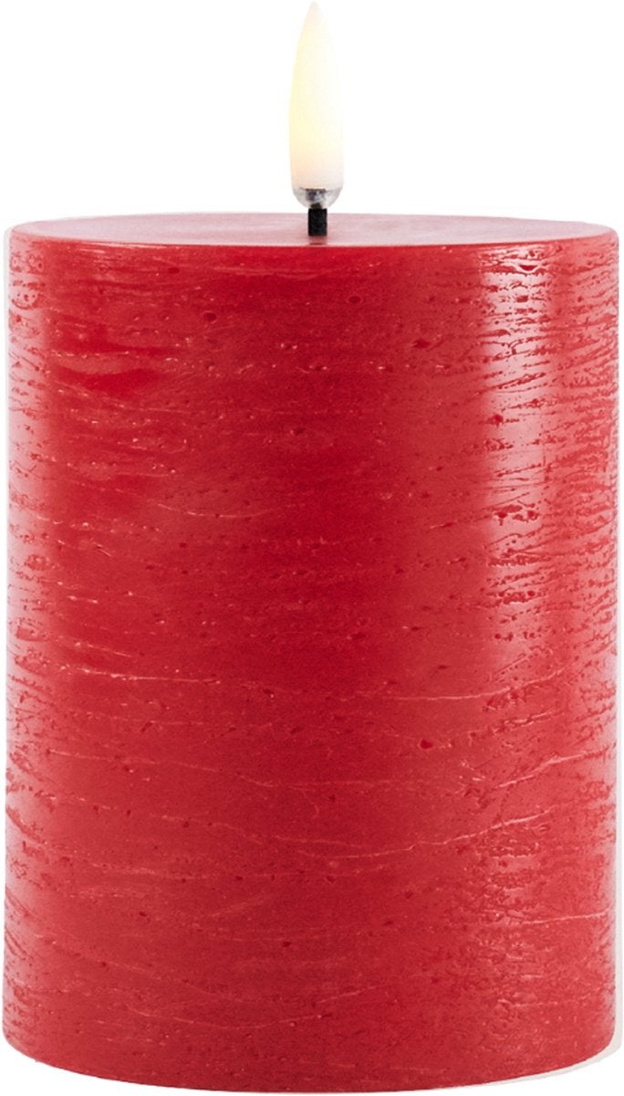 LED Kaars - 7,8 x 10 cm - Rood
