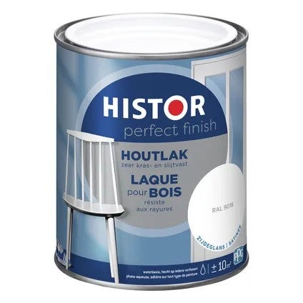 Houtlak - Perfect Finish Zijdeglans 0.75L. - Ral 9016