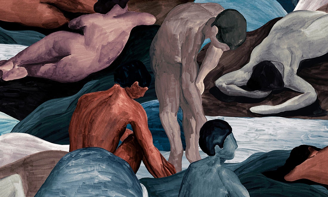 Vliesbehang - Les Thermes Saturnia 70500 PLATINUM - 95cm breed prijs per m1