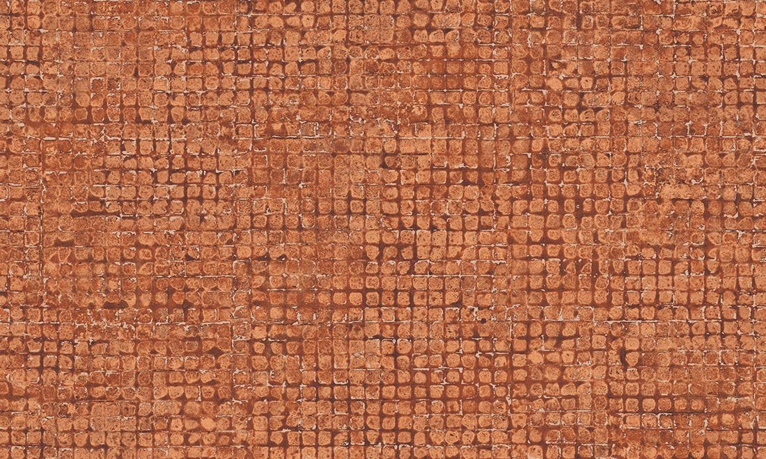 Vliesbehang - Les Thermes Mosaico 70517 TERRACOTTA - 90cm breed prijs per m1