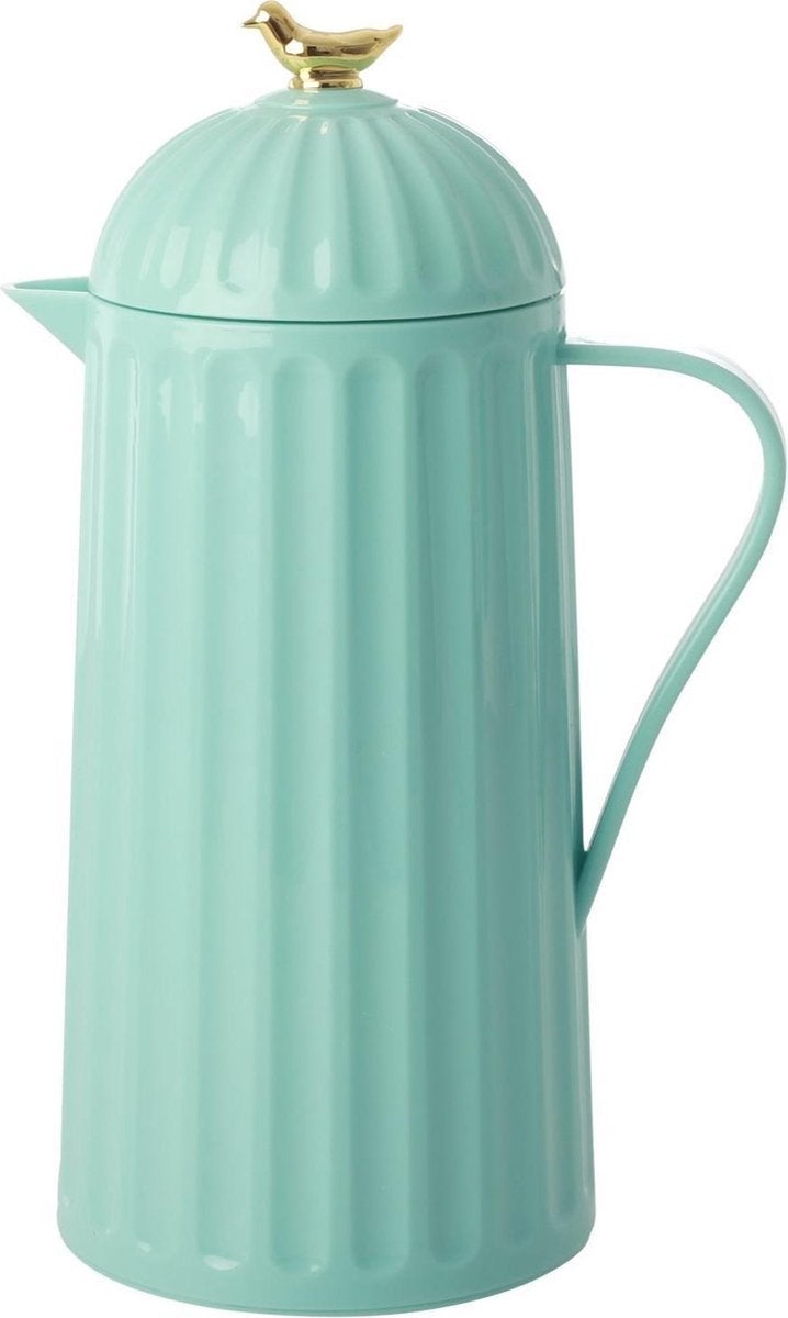 Thermoskan met gouden vogel 1 liter - Dark Mint