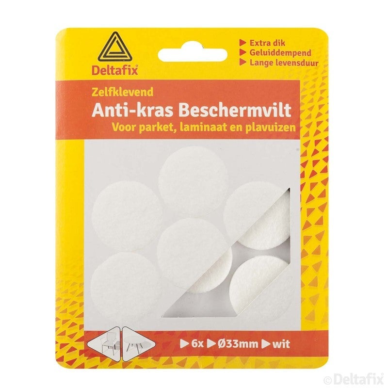 Anti-krasvilt rond wit 33mm