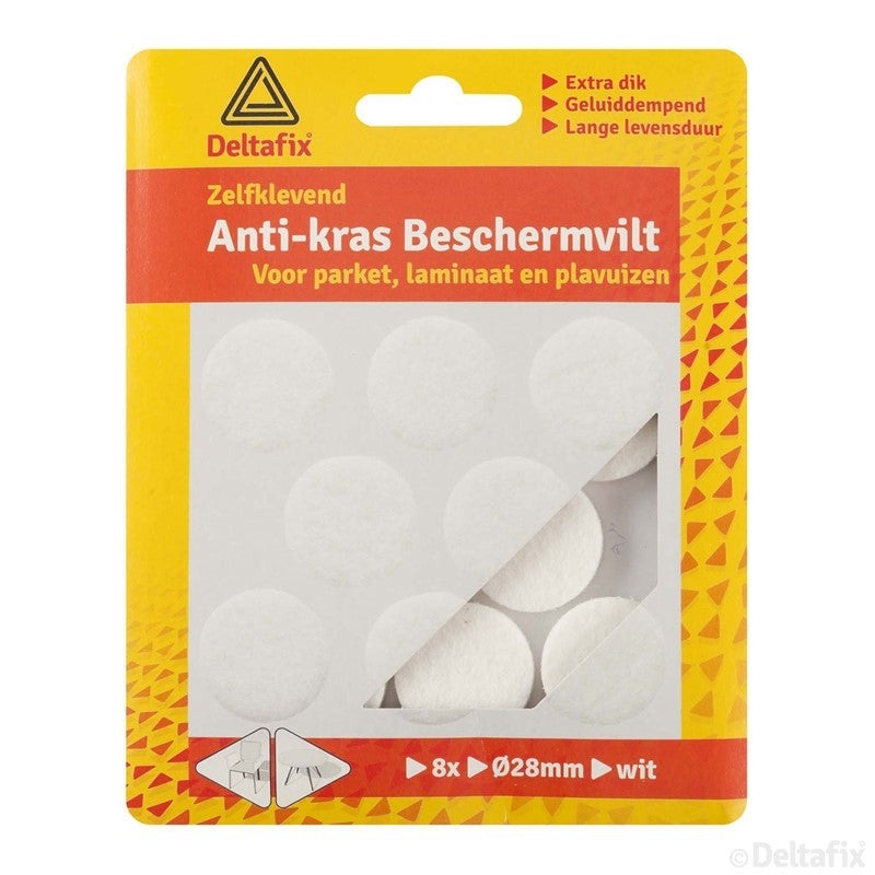 Anti-krasvilt rond wit 28mm