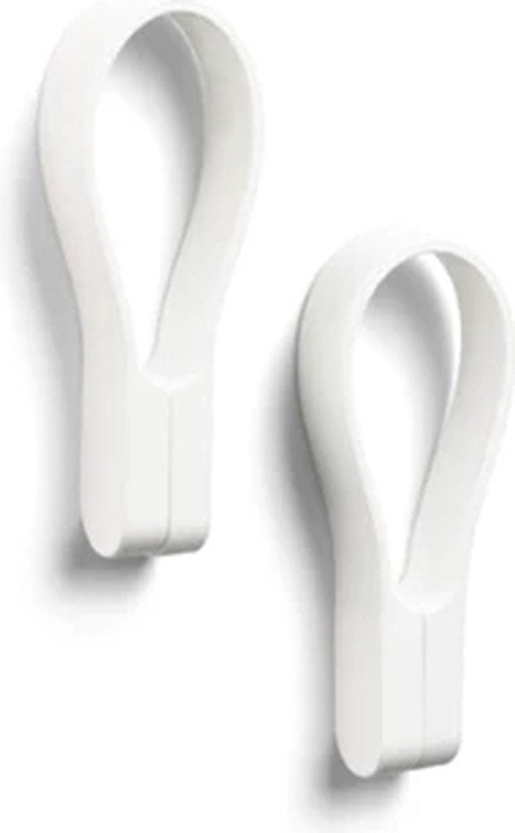Handdoekhouder - Loop magnetisch 2 stuks - Wit
