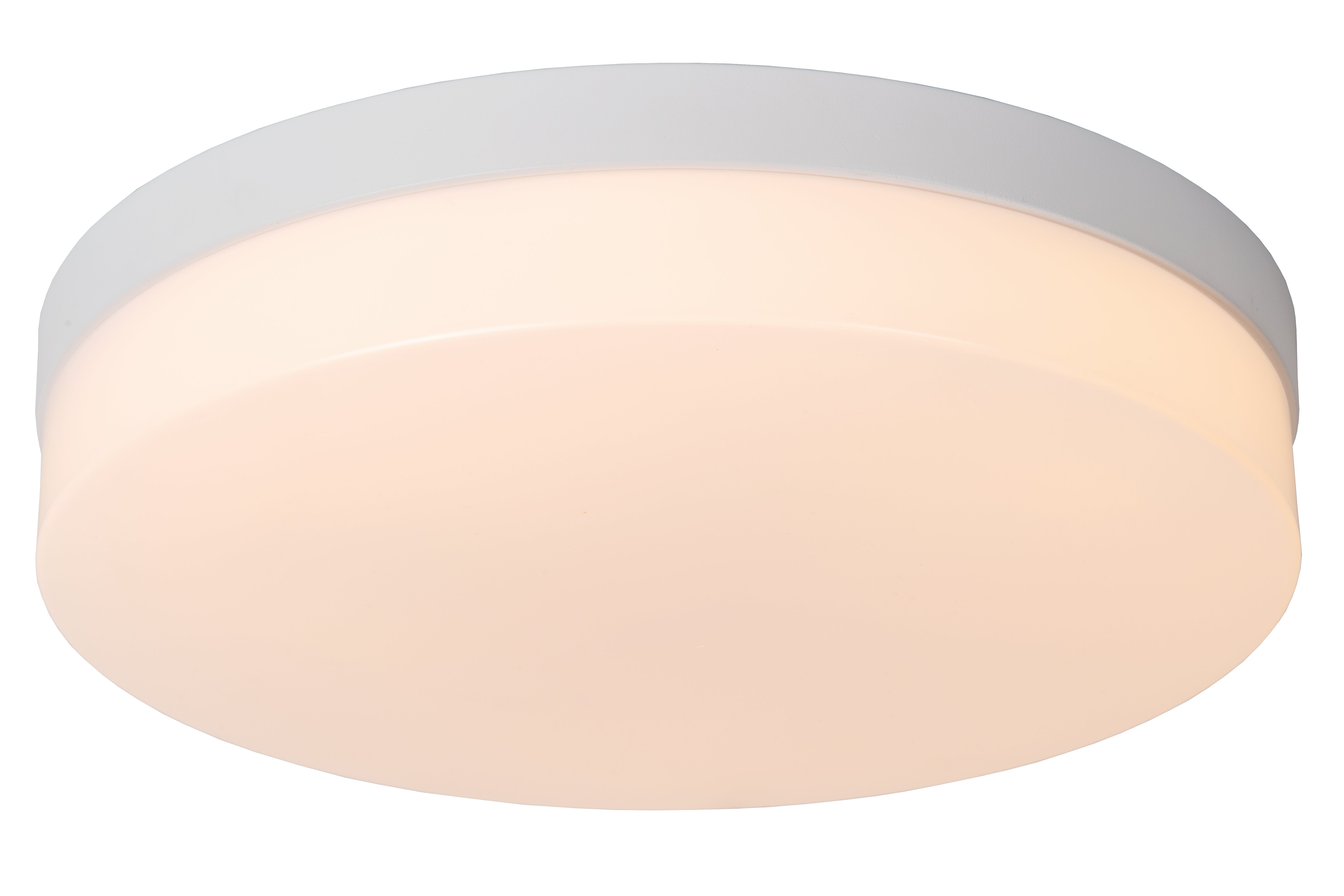 Plafonnière Badkamer - BISKIT Ø 34,5 cm LED 1x24W 2700K IP44  - Wit