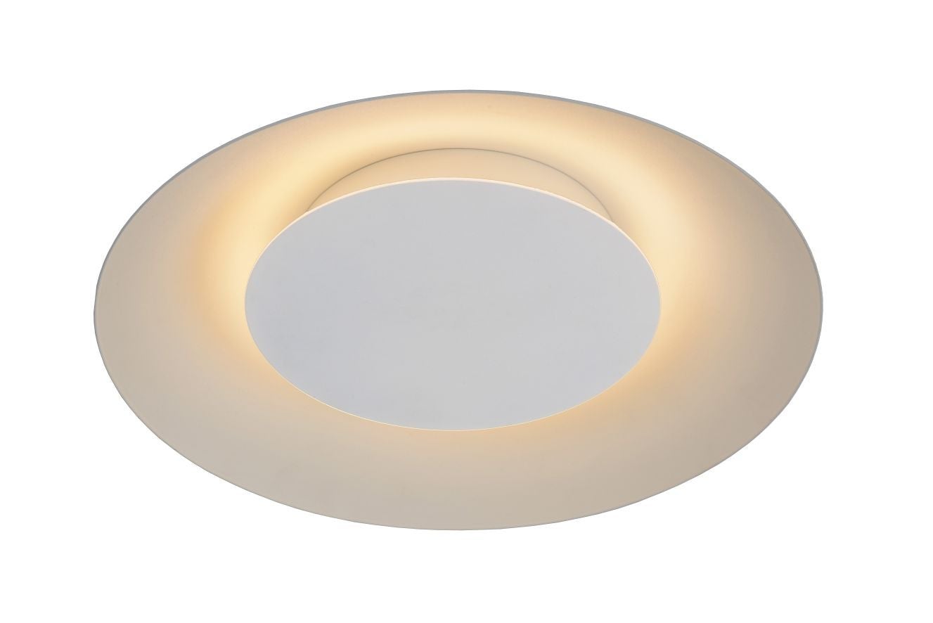 Plafonnière - Foskal Ø 34,5 Cm Led 1X12W 2700K  - Wit