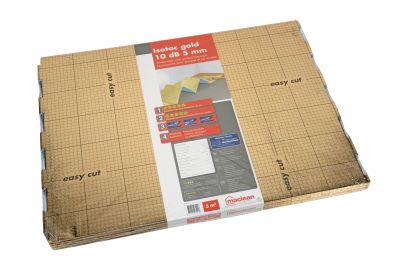Ondervloer - Isotac 10dB gold 5mm/ 0,8x6,25m=5m²