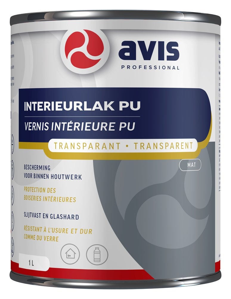 Avis polyurethane blanke lak mat 1 l