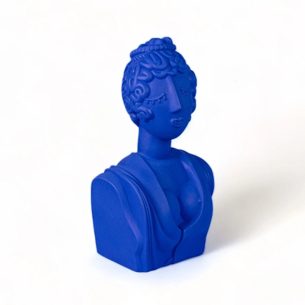 Borstbeeld - Poppea Terracotta - Blauw