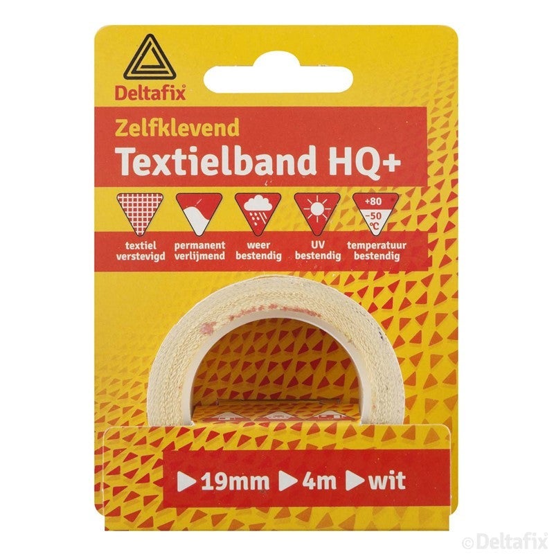 Textielband HQ+ wit 19mm