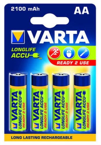 Varta 56706 oplaadbare batterij penlite aa 2.100 ma 4 stuks