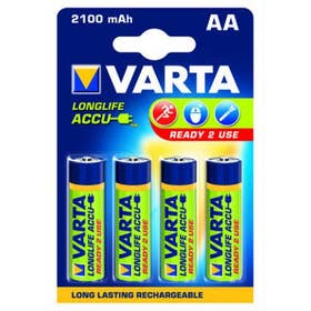 Varta 56706 oplaadbare batterij penlite aa 2.100 ma 4 stuks