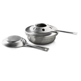 Fonduebrander - RVS 170x98x23mm - Zilverkleurig