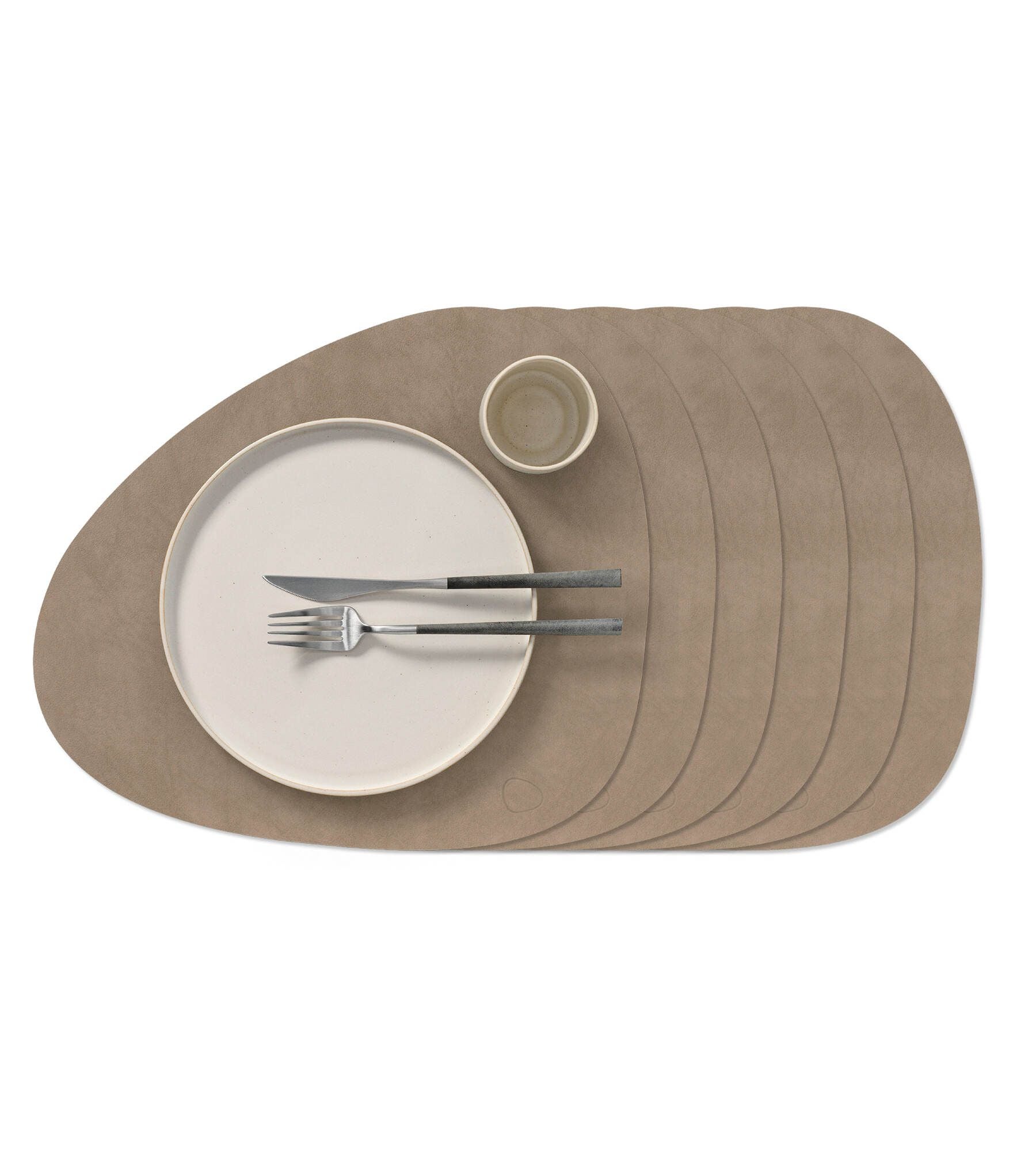 Placemats - 6-Set Curve Nupo 37x44cm - Nomad Grey