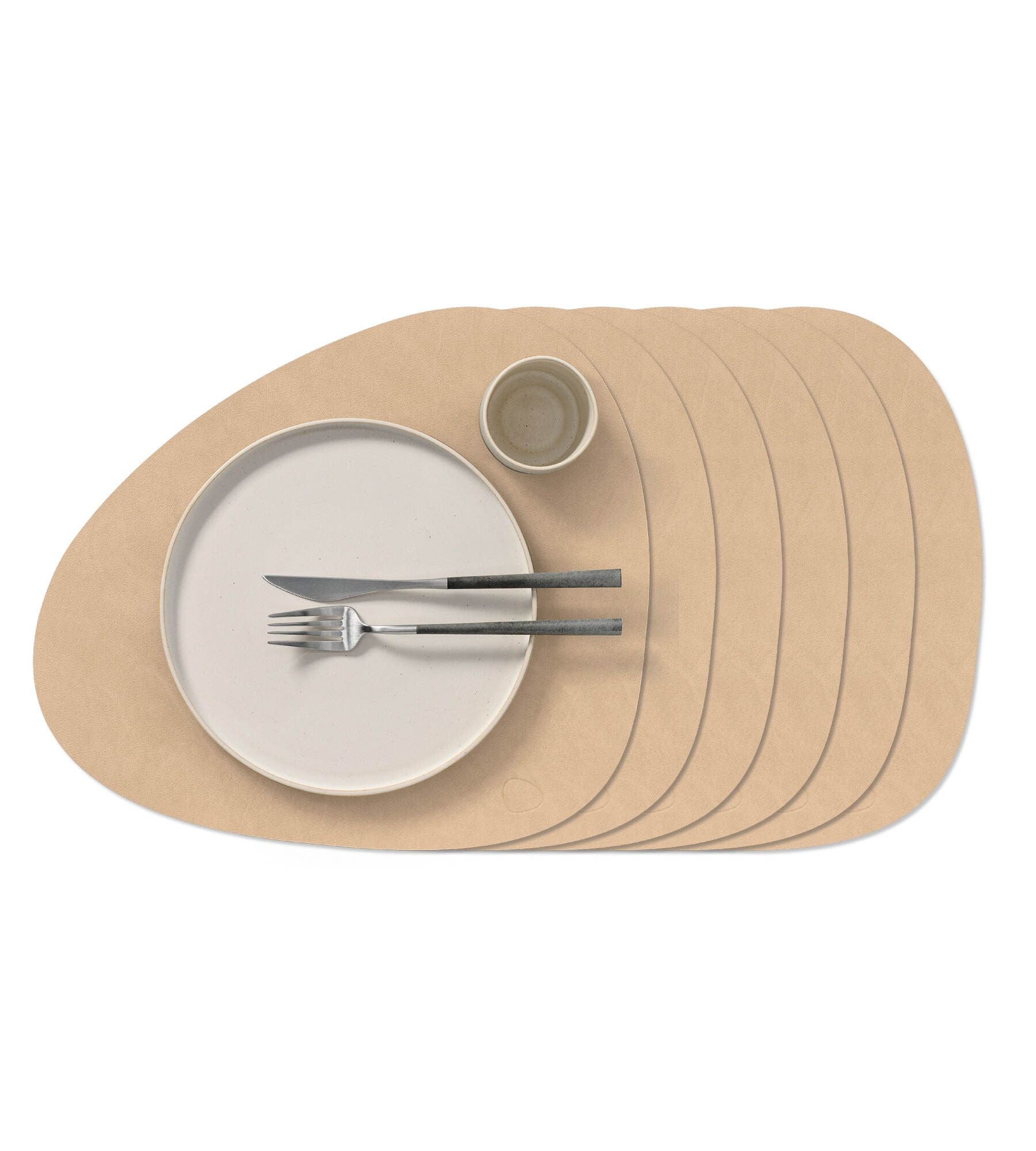 Placemats - 6-Set Curve Nupo 37x44cm - Zand