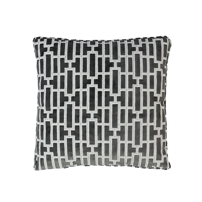 Sierkussen - Scape denim 55x55cm - Zwart