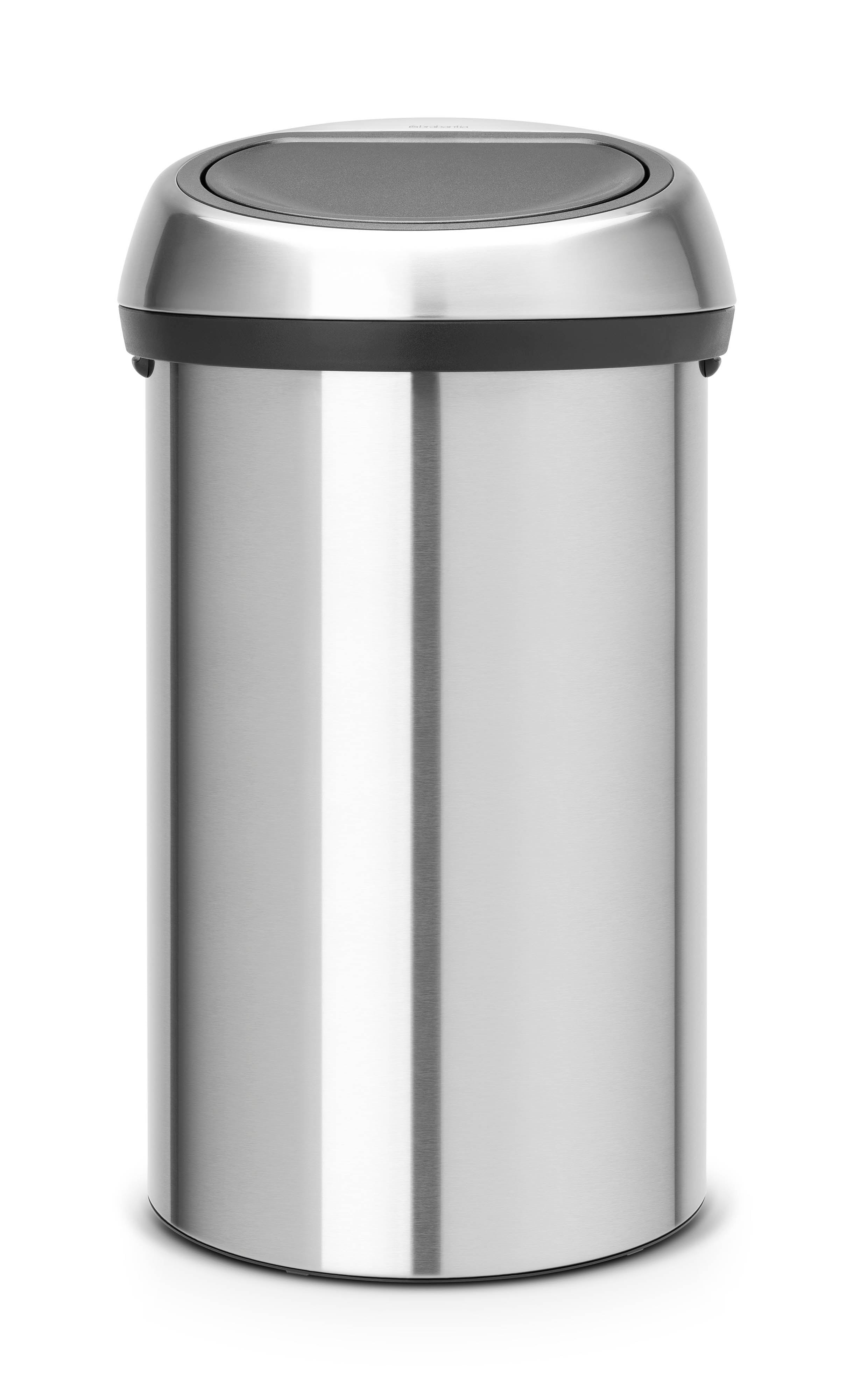Touch Bin afvalemmer, 60L - Matt Steel Fingerprint Proof