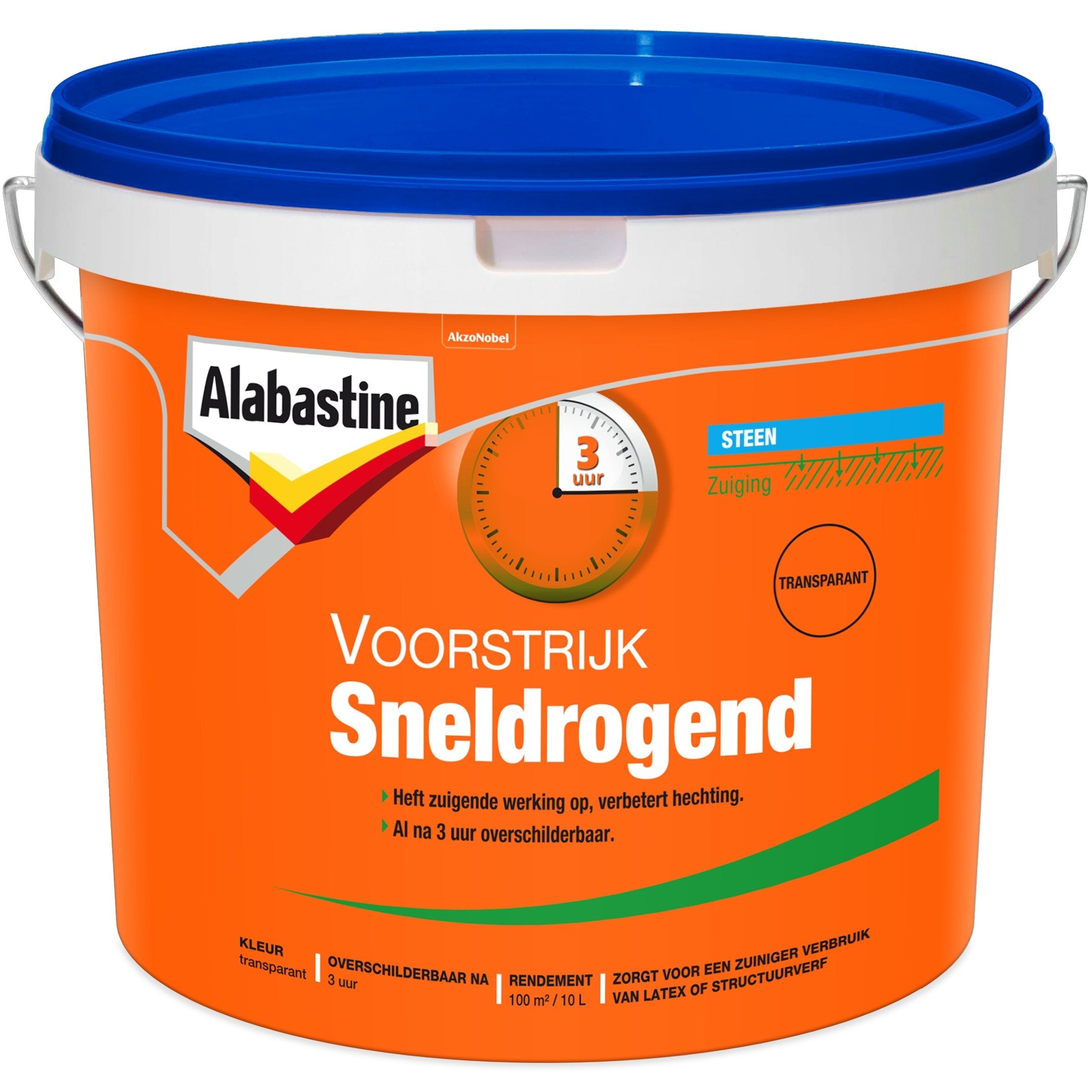 Rolbare voorstrijk sneldrogend transparant - 5 L