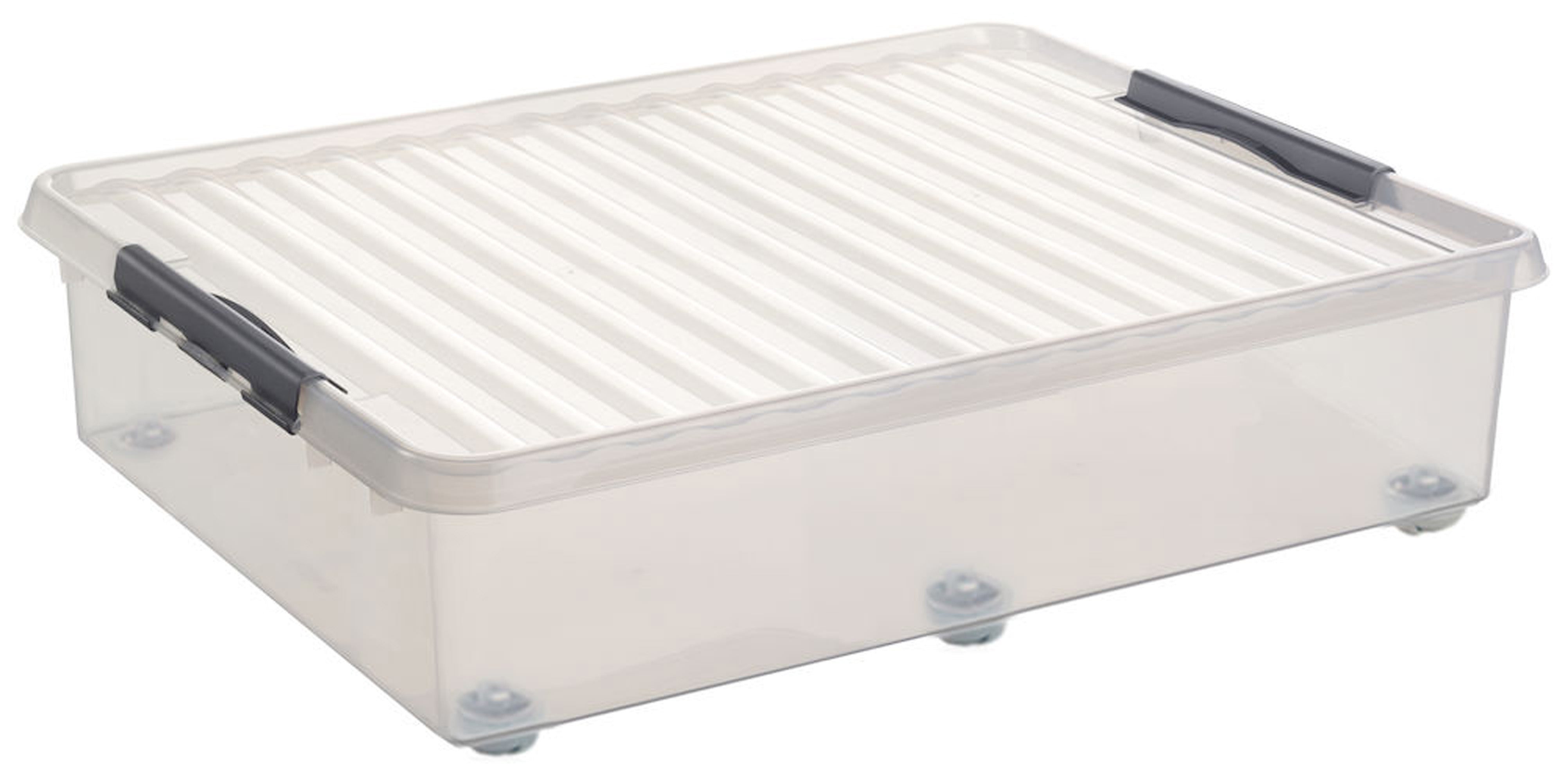 Rollerbox 60L transp/metaal Q-line
