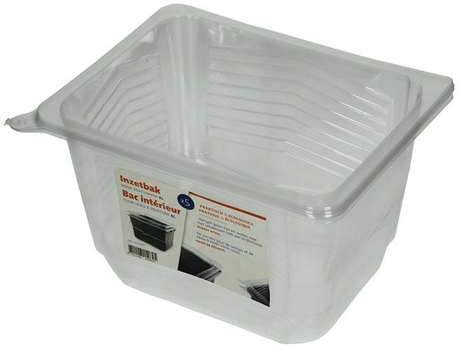 Inzetbak - 8 liter - 5 stuks