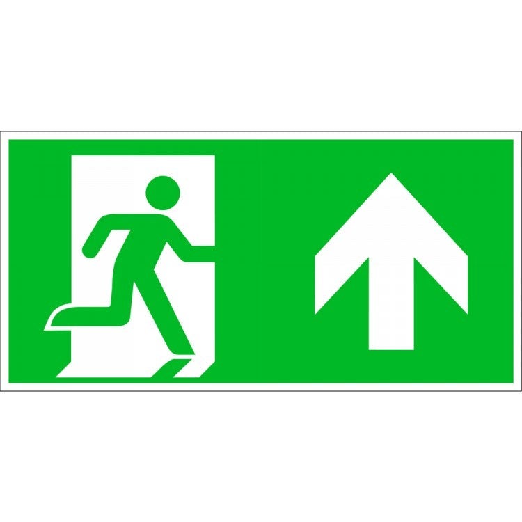 Pickup pictogram nooduitgang zelfklevend 200 mm x 100 mm