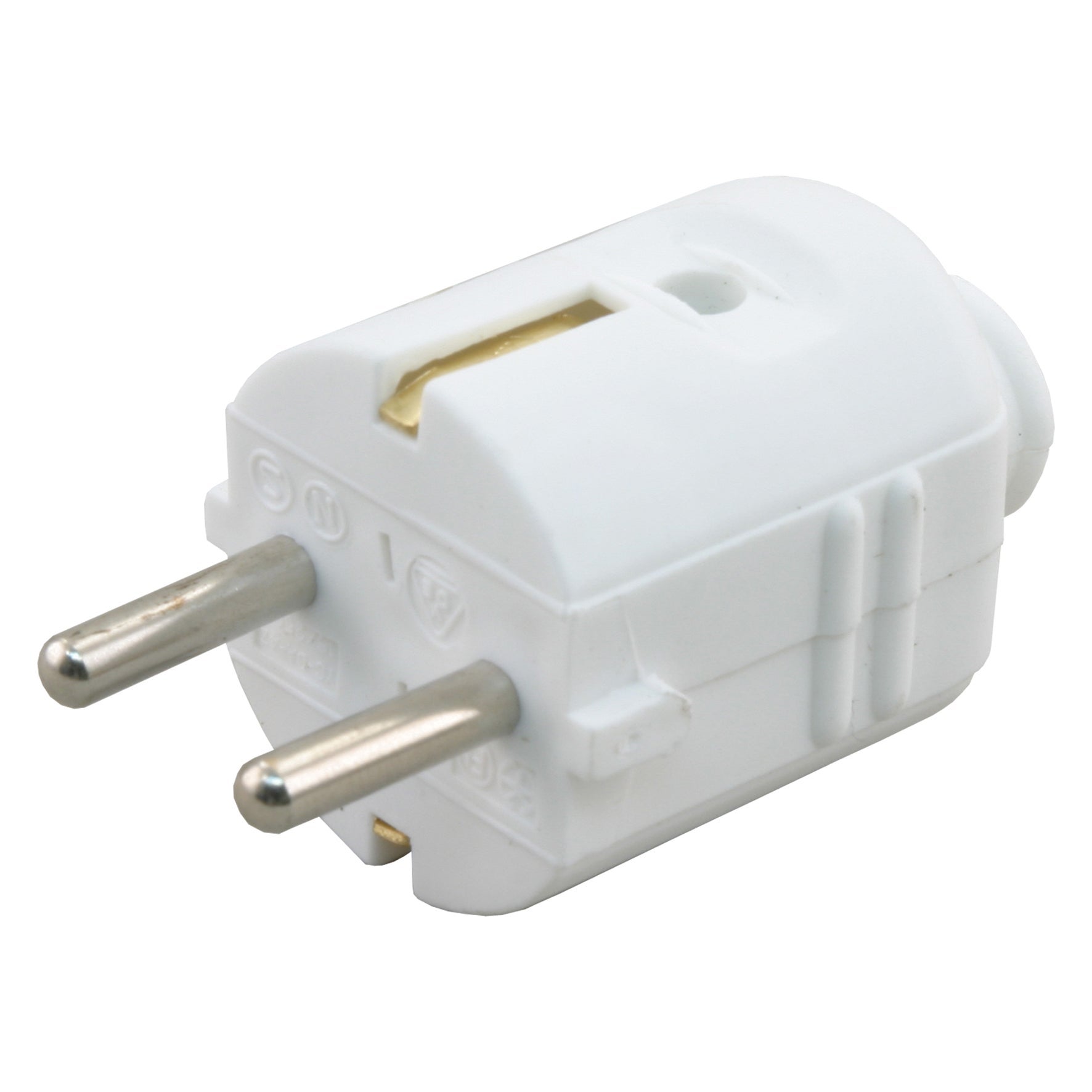 Stekker randaarde 10/16 ampère wit