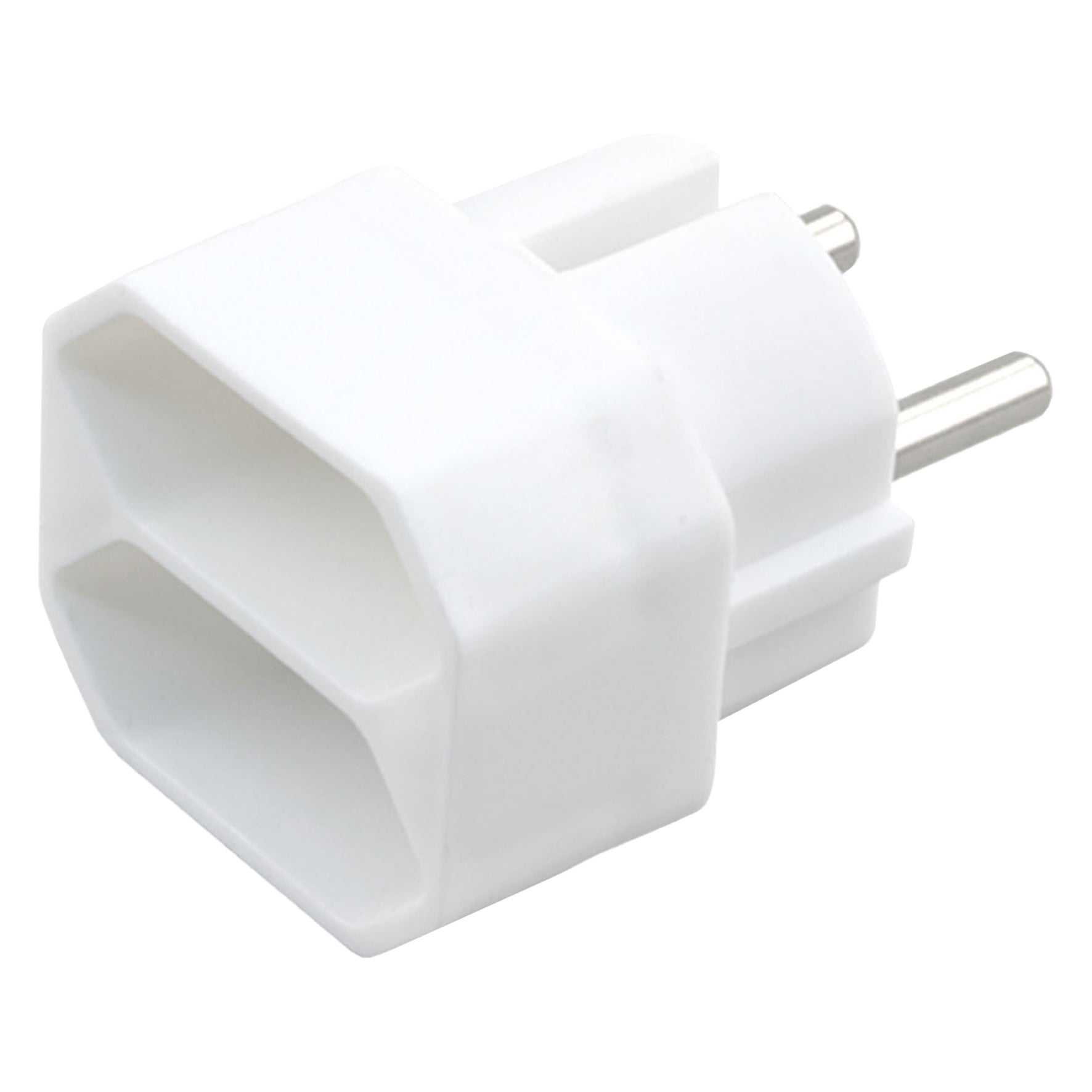 Stekker euro tweeweg 2.5 ampère wit