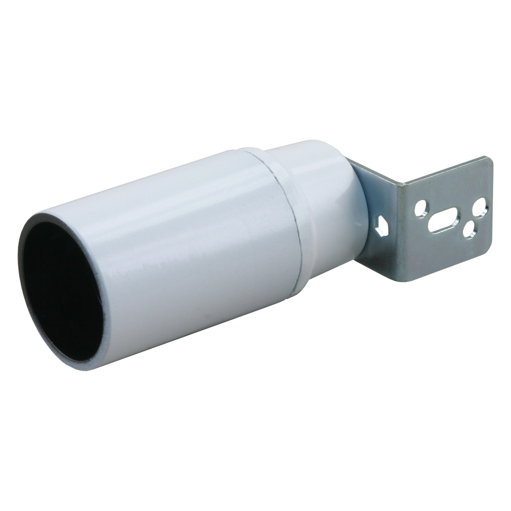 Fitting e14 met haakse beugel wit