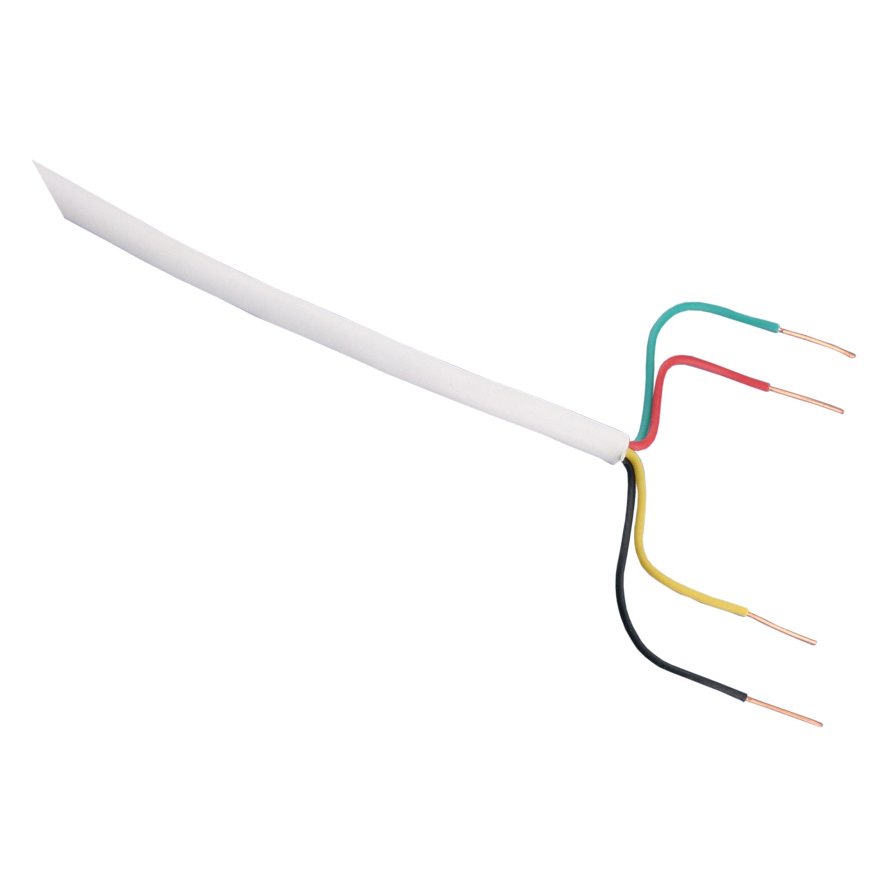 Signaalkabel 4x0.5 wit 200x1m