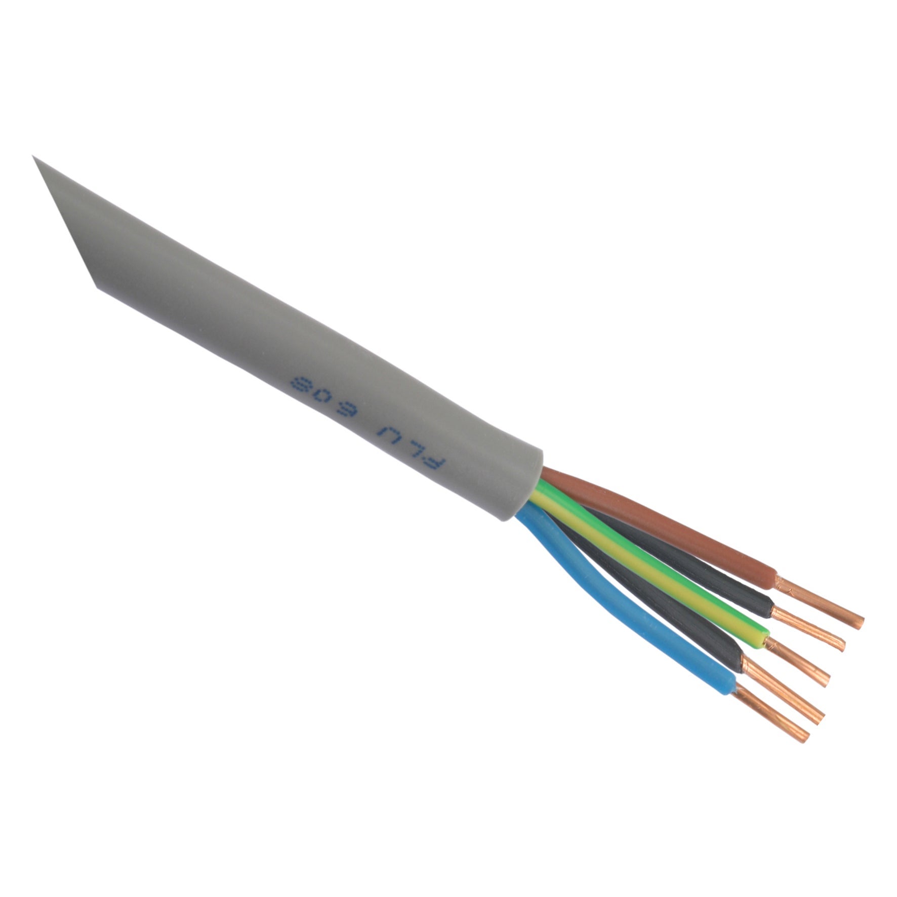 Buitenkabel xmvk 5x2.5 grijs 200x1m