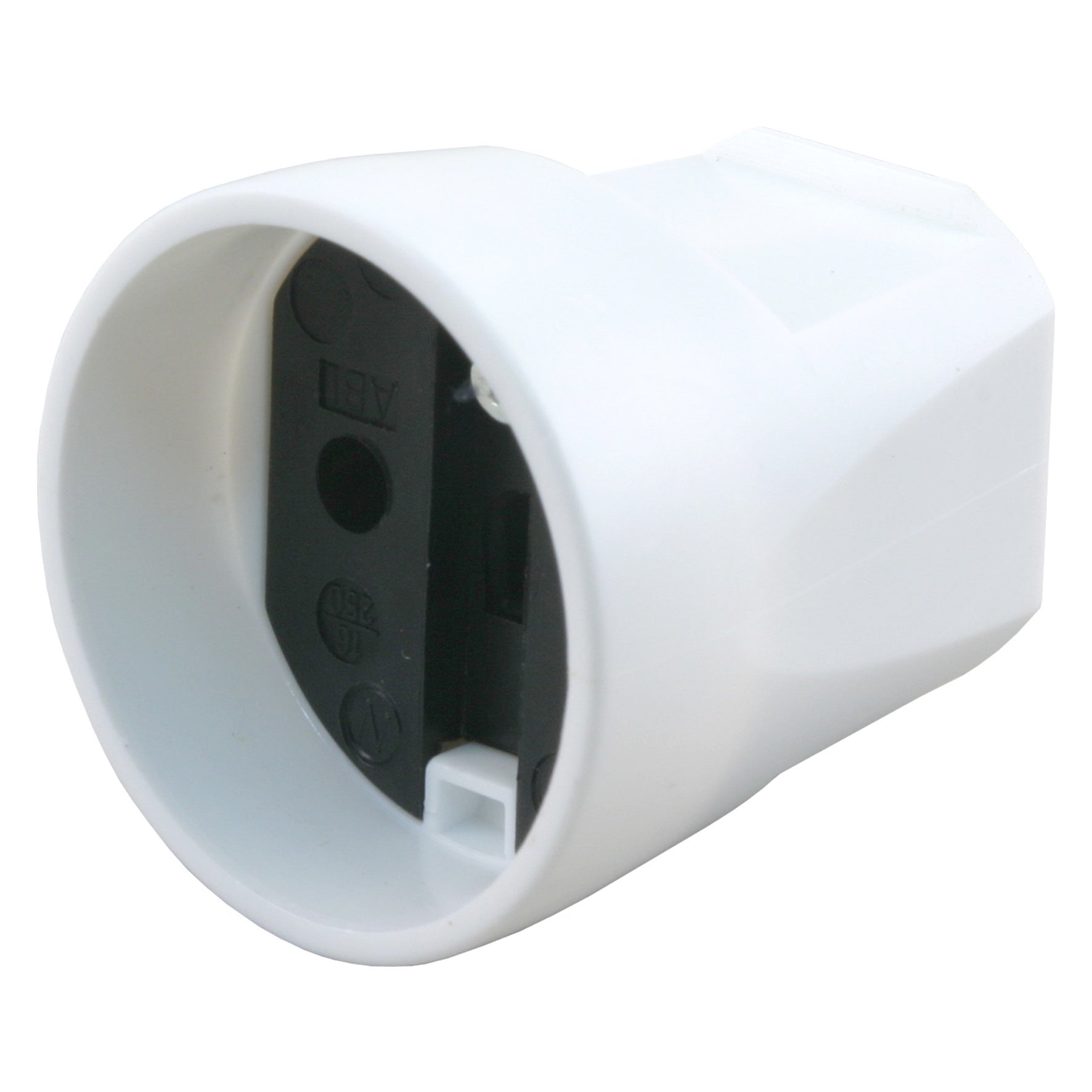 Contrastekker 16 ampère wit