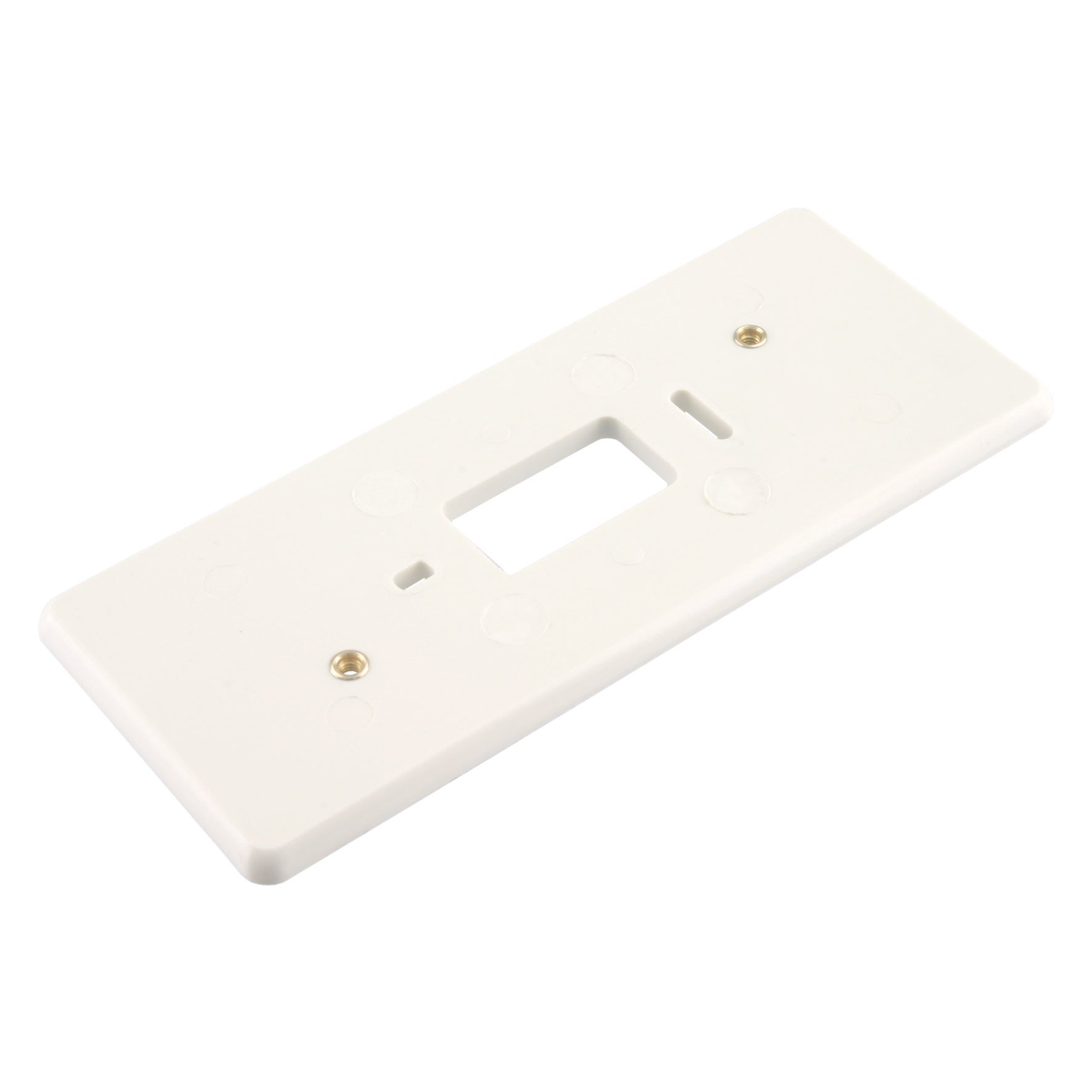 Montageplaat 3v met felsmoer polarwit