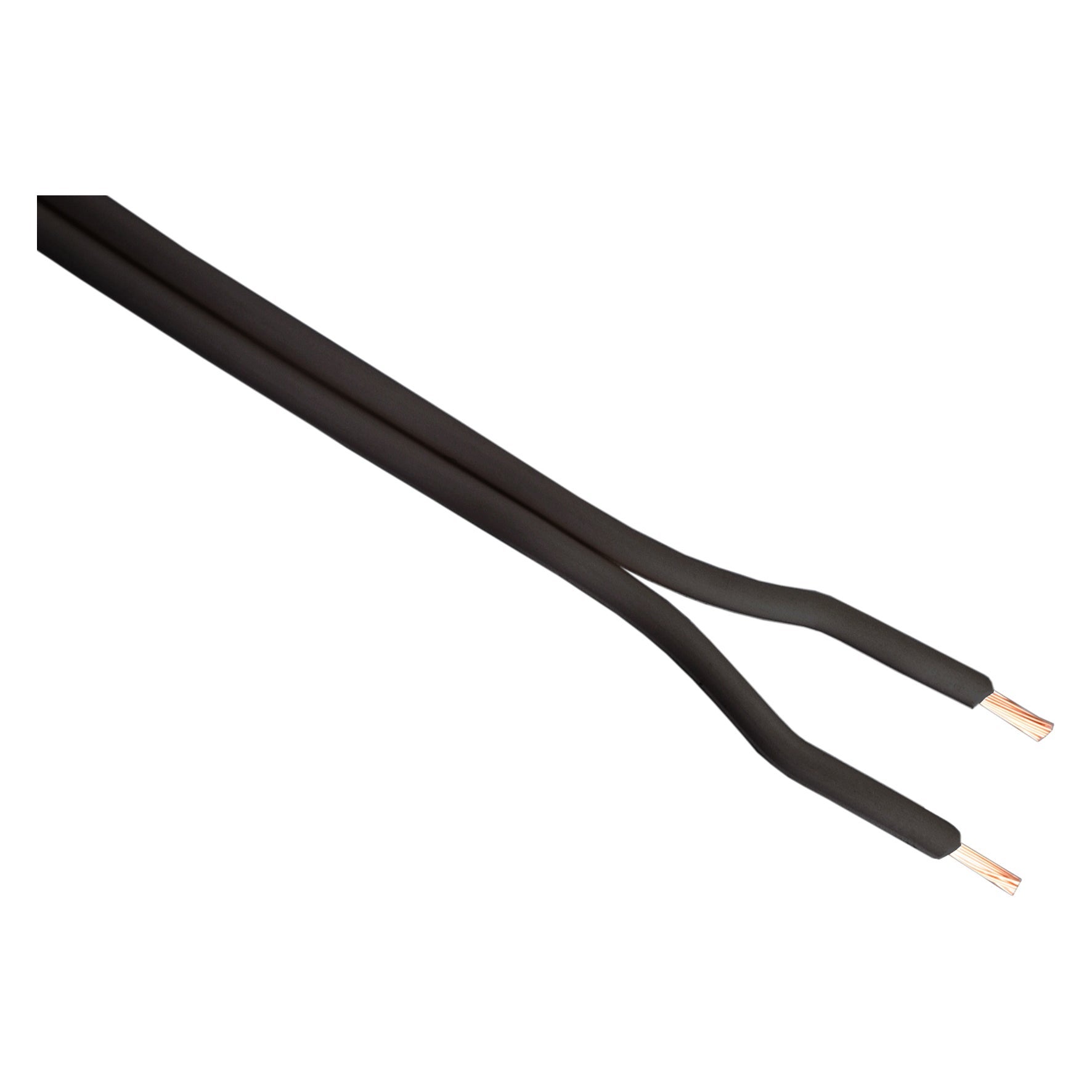 Tweelingsnoer 2x0.75 zwart 5m