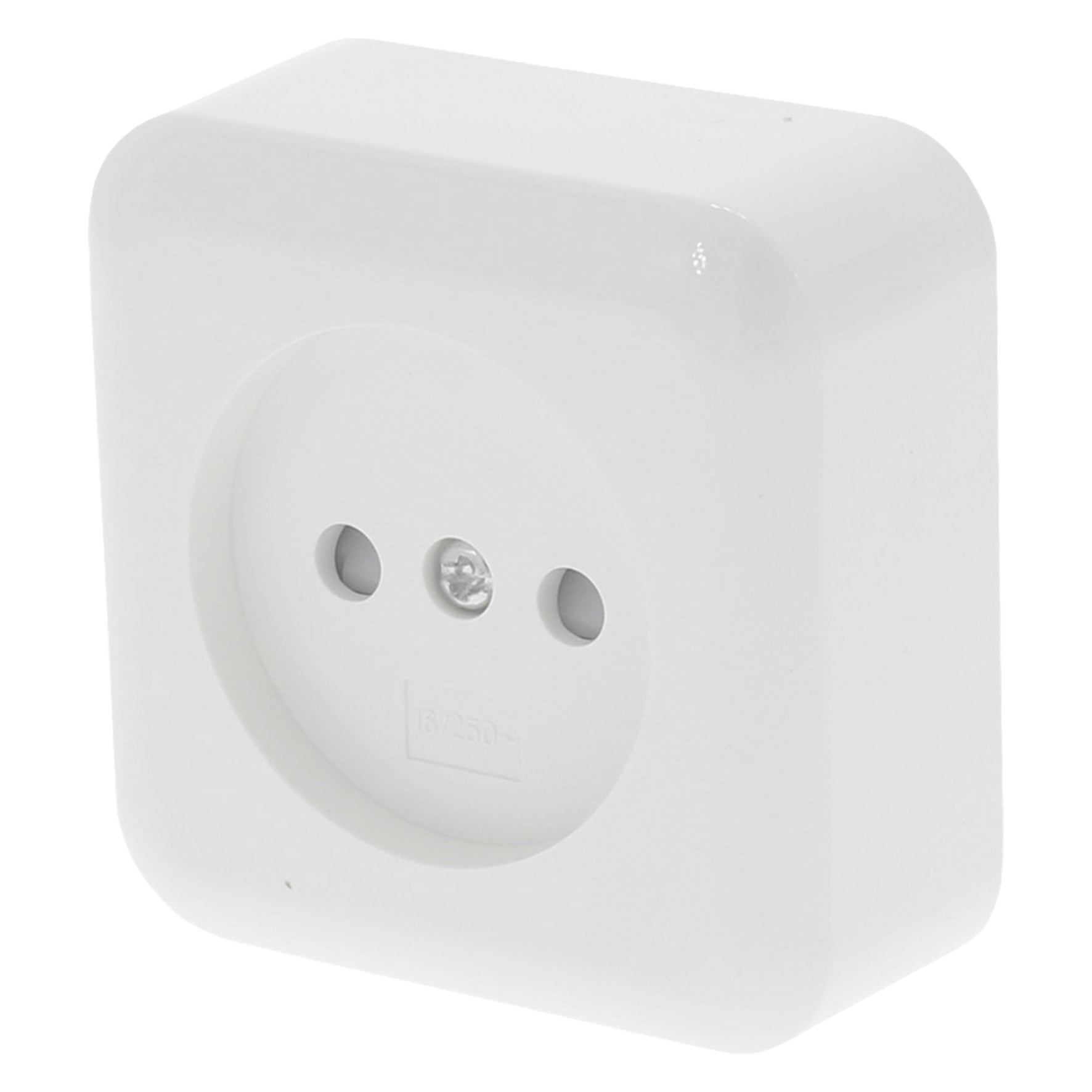 Exo opbouw contactdoos 1v kindveilig polarwit