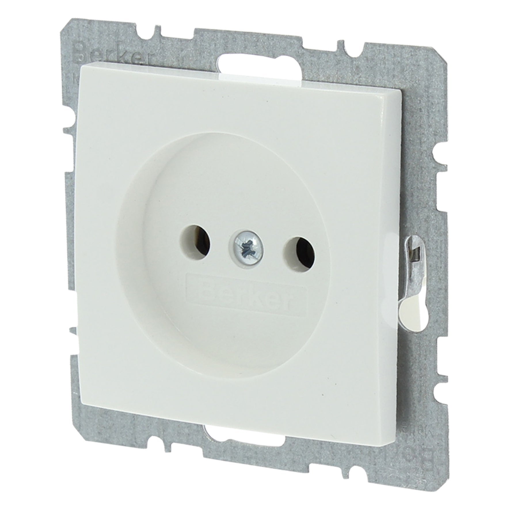 Berker s1 inbouw contactdoos 1v polarwit