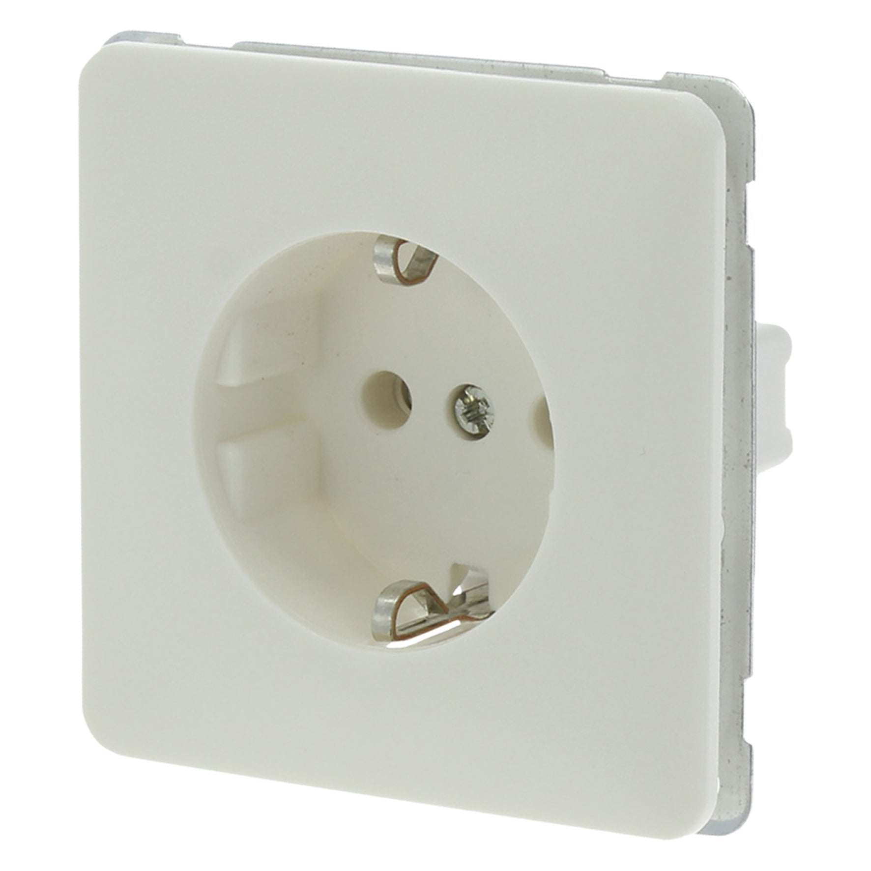 Peha standaard inbouw contactdoos 1v randaarde polarwit