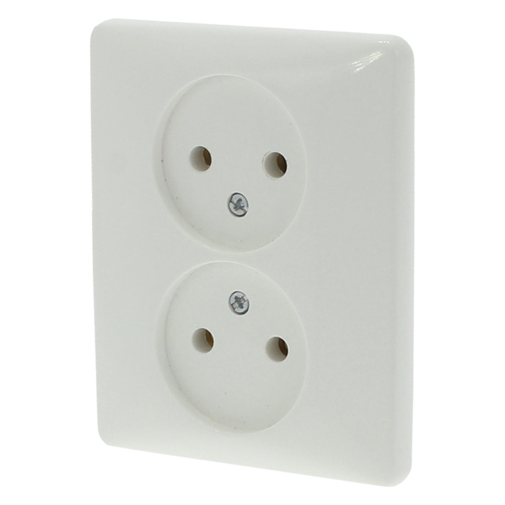 Peha standaard inbouw contactdoos 2v polarwit