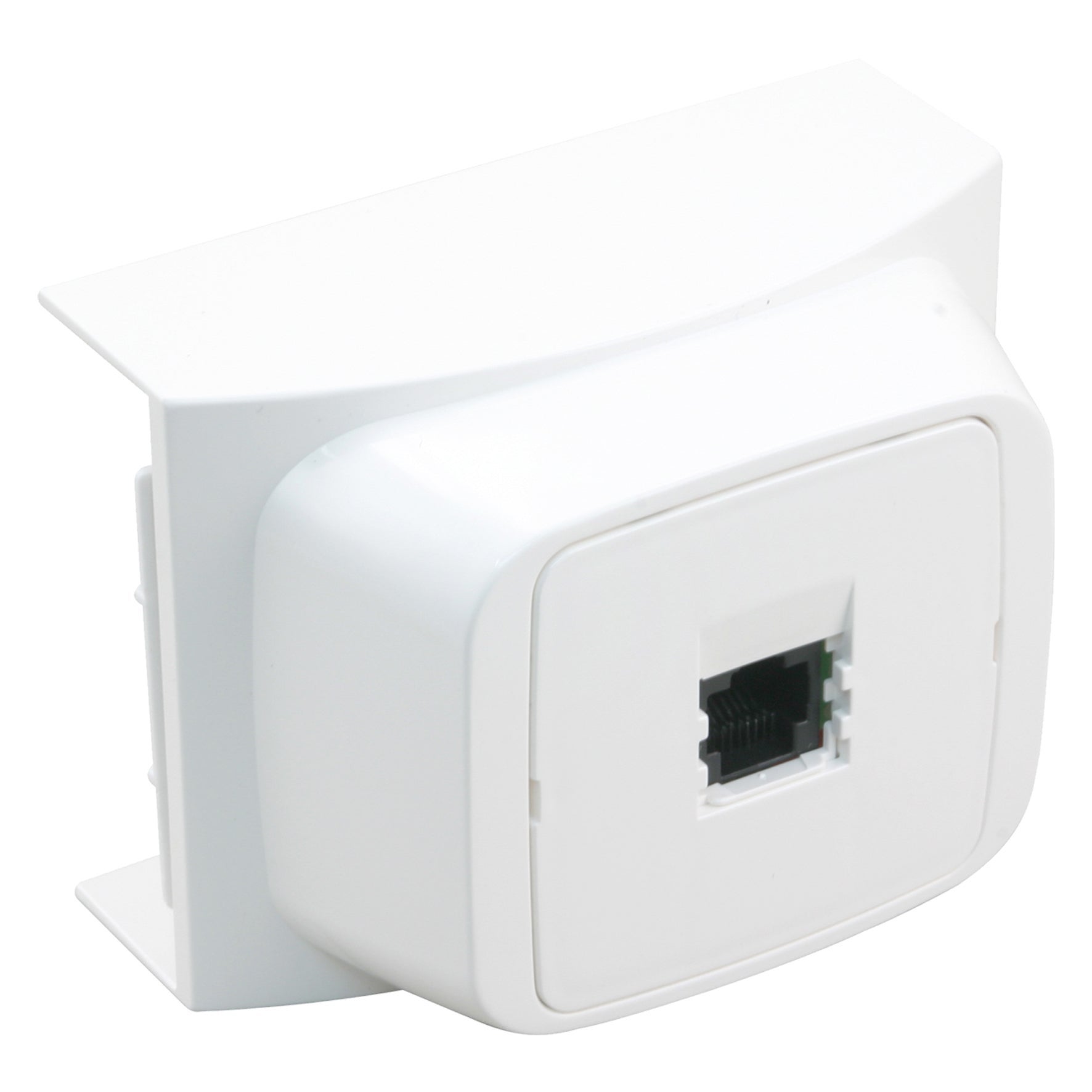 Attema k40 contactdoos telefoon rj45 4-polig polarwit