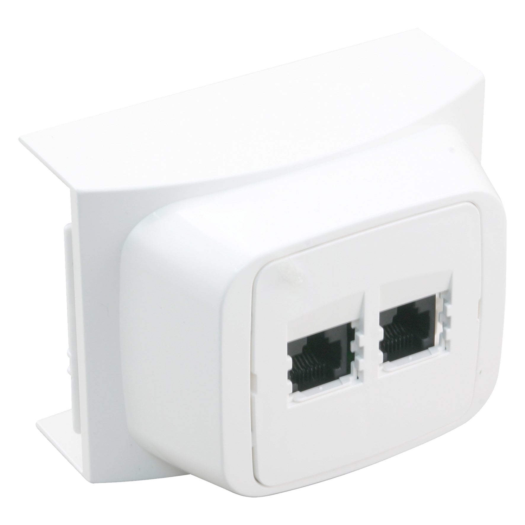 Attema k40 contactdoos telefoon/data cat5 2x8 polig polarwit