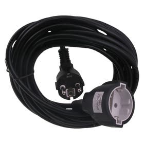 Verlengsnoer - 5m randaarde 3x1.5 - Zwart