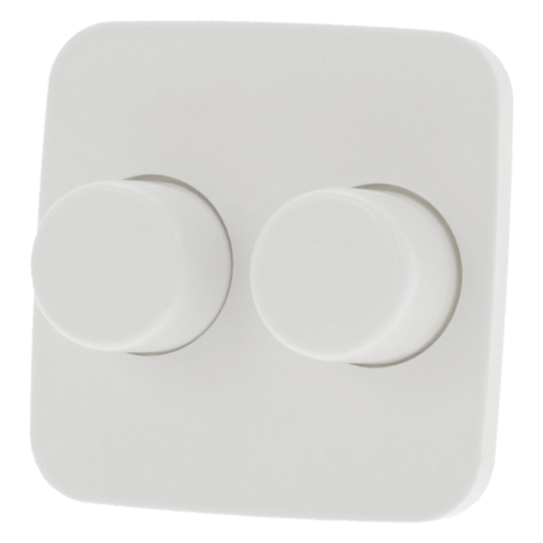 Busch-jaeger reflex centraalplaat/knop duo dimmer polarwit