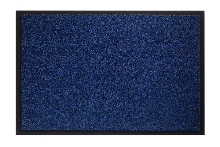 Wasbare mat Twister Cobalt 60x90cm