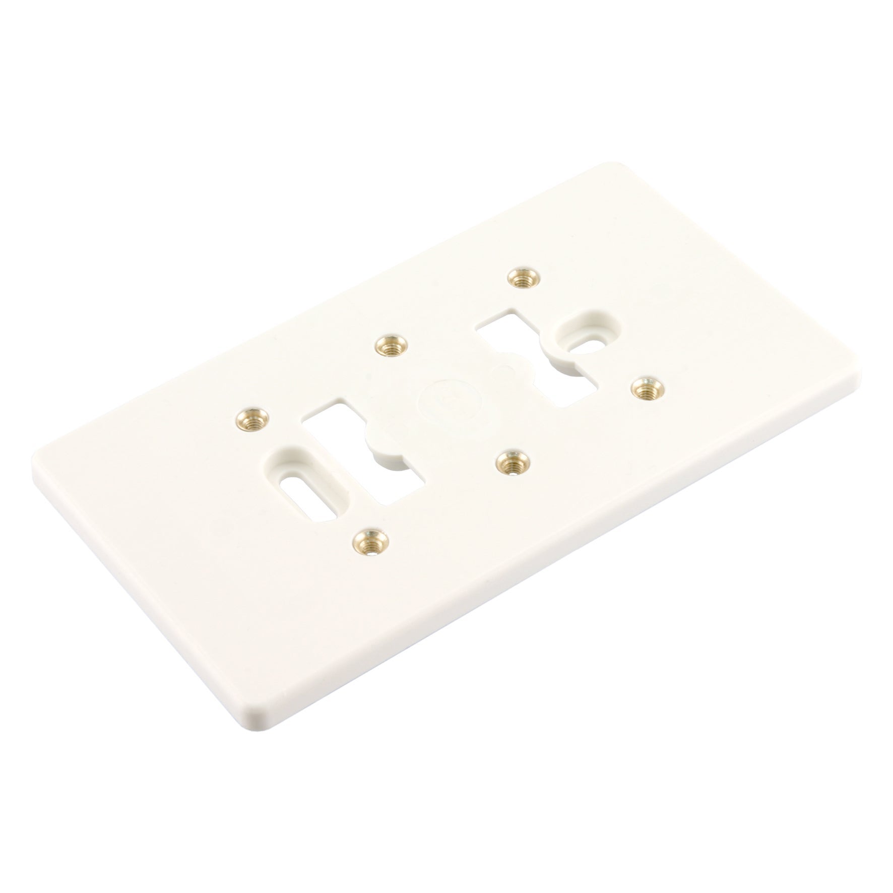 Montageplaat 2v felsmoer m4 polarwit