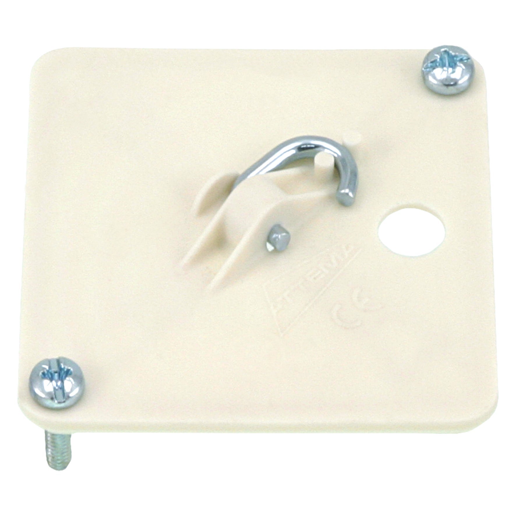 Centraaldoosdeksel vierkant crème